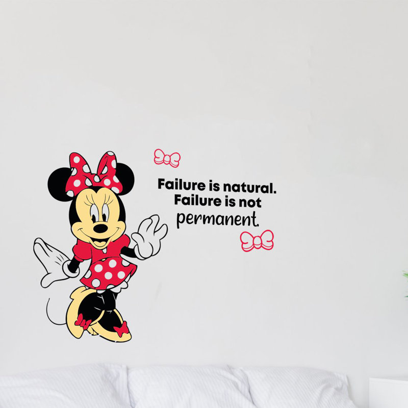 Design With Vinyl Permanent Minnie Mouse Life Quote Cartoon Quotes Wall design-with-vinyl-permanent-minnie-mouse-life-quote-cartoon-quotes-wall